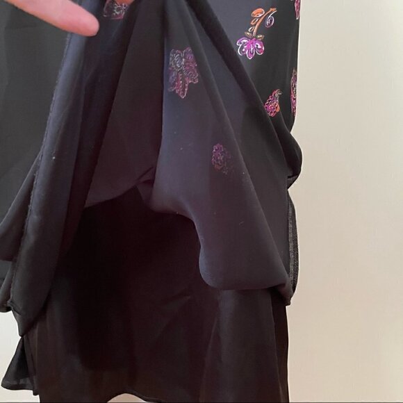 La Chateau Chiffon Floral Paisley Halter Maxi Dress, Sz Small - Picture 11 of 16